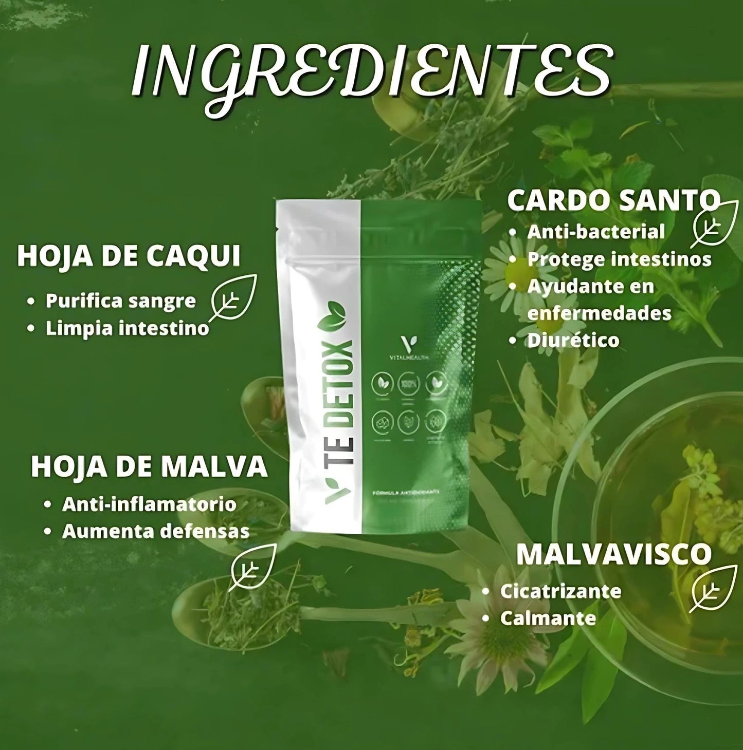 V-Té Detox VitalHealth: Desintoxica tu cuerpo